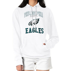 NFL Philadelphia Eagles G-III 4Her by Carl Banks Women's Team Logo Graphic Fleece Tri-Blend Pullover Hoodie