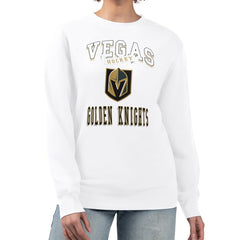 Vegas Golden Knights G-III 4Her by Carl Banks Women's Team Logo Tri-Blend Fleece Pullover Sweatshirt