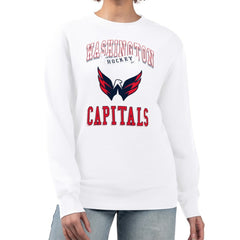 Washington Capitals G-III 4Her by Carl Banks Women's Team Logo Tri-Blend Fleece Pullover Sweatshirt
