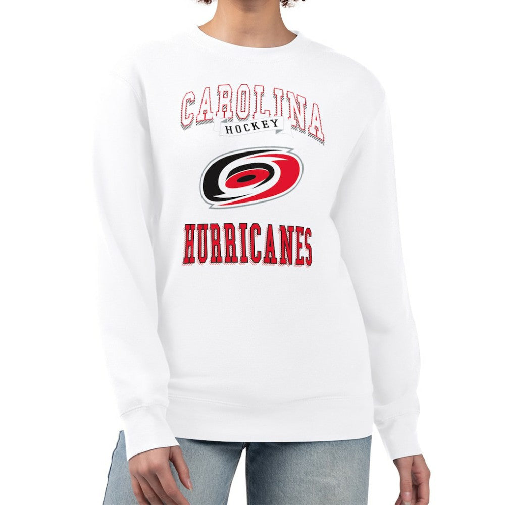 Carolina Hurricanes G-III 4Her by Carl Banks Women's Team Logo Tri-Blend Fleece Pullover Sweatshirt