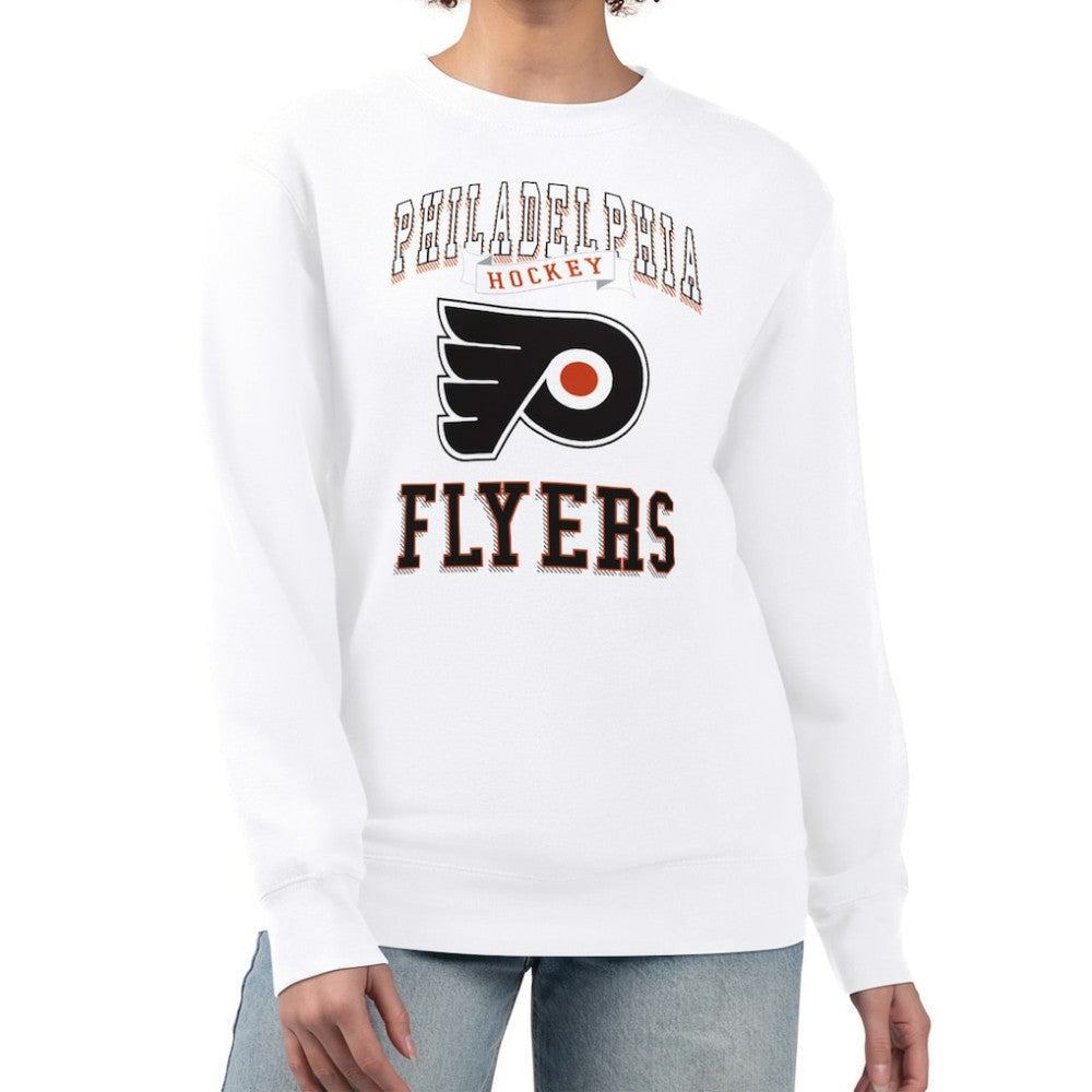 Philadelphia Flyers G-III 4Her by Carl Banks Women's Team Logo Tri-Blend Fleece Pullover Sweatshirt
