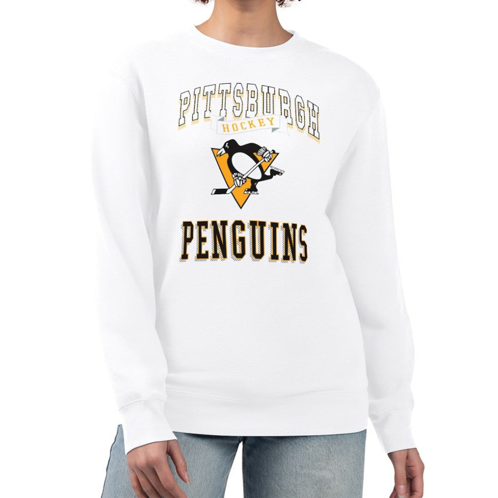 Pittsburgh Penguins G-III 4Her by Carl Banks Women's Team Logo Tri-Blend Fleece Pullover Sweatshirt