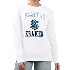 Seattle Kraken G-III 4Her by Carl Banks Women's Team Logo Tri-Blend Fleece Pullover Sweatshirt