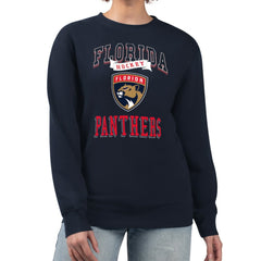 Florida Panthers G-III 4Her by Carl Banks Women's Team Logo Tri-Blend Fleece Pullover Sweatshirt