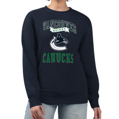 Vancouver Canucks G-III 4Her by Carl Banks Women's Team Logo Tri-Blend Fleece Pullover Sweatshirt
