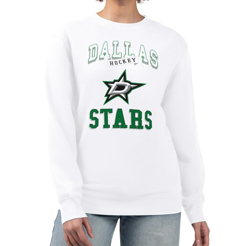 Dallas Stars G-III 4Her by Carl Banks Women's Team Logo Tri-Blend Fleece Pullover Sweatshirt