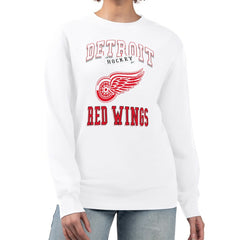 Detroit Red Wings G-III 4Her by Carl Banks Women's Team Logo Tri-Blend Fleece Pullover Sweatshirt
