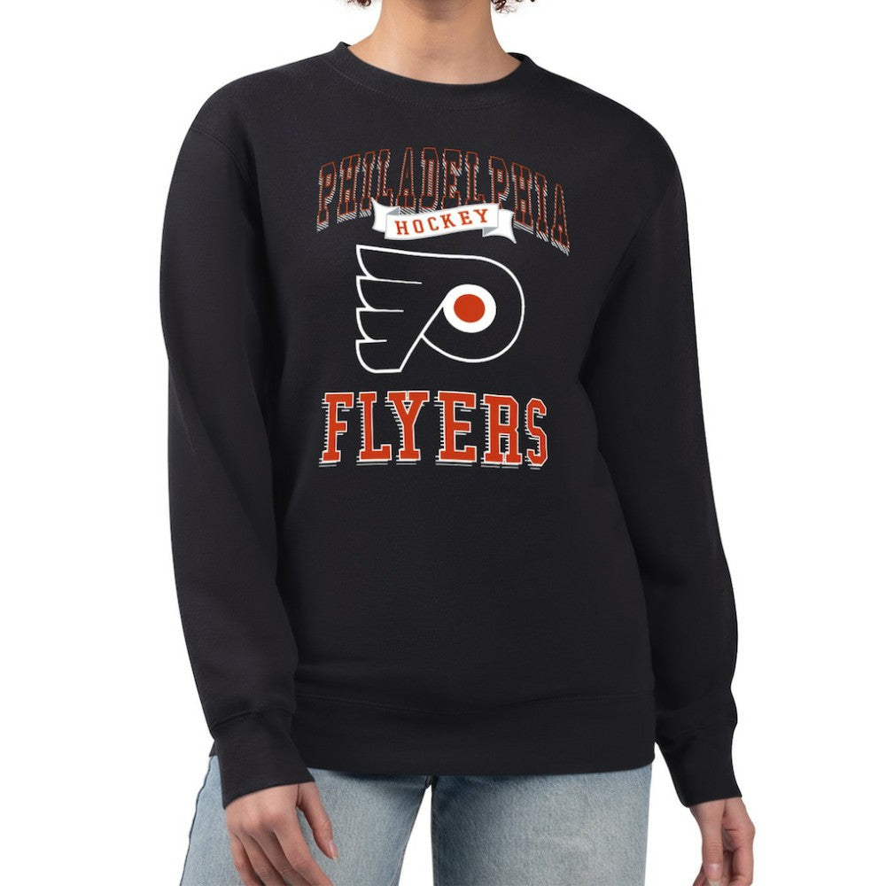 Philadelphia Flyers G-III 4Her by Carl Banks Women's Team Logo Tri-Blend Fleece Pullover Sweatshirt