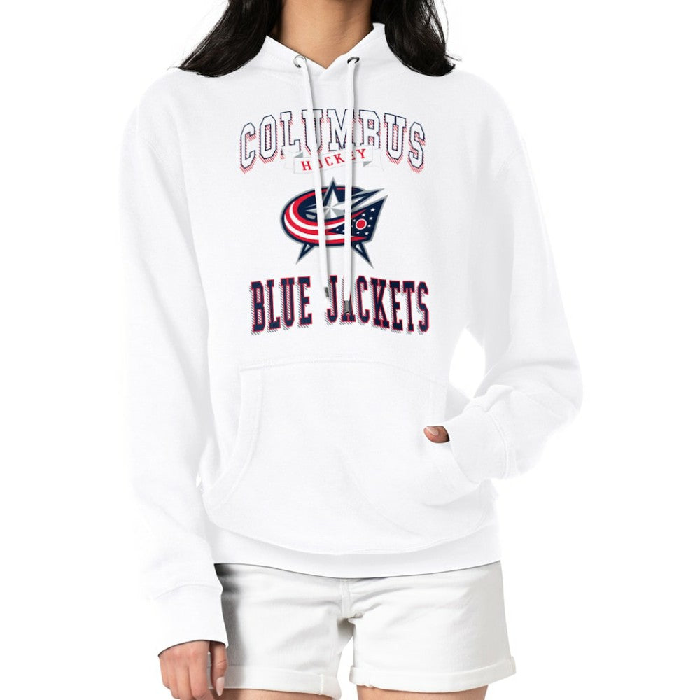 Columbus Blue Jackets G-III 4Her by Carl Banks Women's Team Logo Tri-Blend Fleece Pullover Hoodie