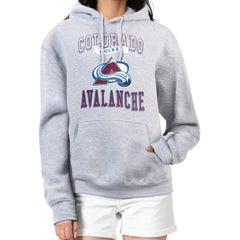 Colorado Avalanche G-III 4Her by Carl Banks Women's Team Logo Tri-Blend Fleece Pullover Hoodie