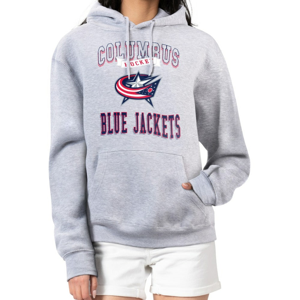 Columbus Blue Jackets G-III 4Her by Carl Banks Women's Team Logo Tri-Blend Fleece Pullover Hoodie