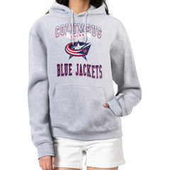 Columbus Blue Jackets G-III 4Her by Carl Banks Women's Team Logo Tri-Blend Fleece Pullover Hoodie