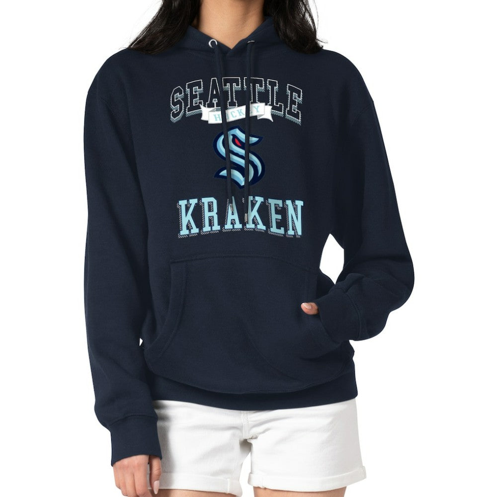 Seattle Kraken G-III 4Her by Carl Banks Women's Team Logo Tri-Blend Fleece Pullover Hoodie