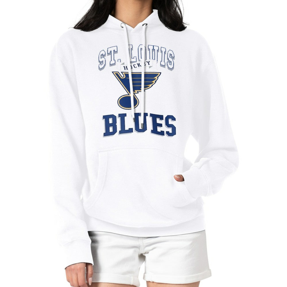 St. Louis Blues G-III 4Her by Carl Banks Women's Team Logo Tri-Blend Fleece Pullover Hoodie