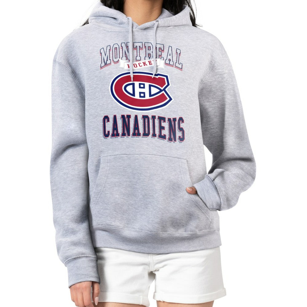 Montreal Canadiens G-III 4Her by Carl Banks Women's Team Logo Tri-Blend Fleece Pullover Hoodie