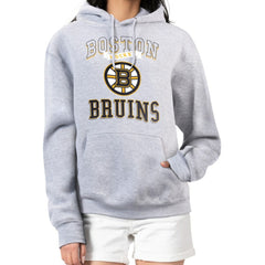 Boston Bruins G-III 4Her by Carl Banks Women's Team Logo Tri-Blend Fleece Pullover Hoodie