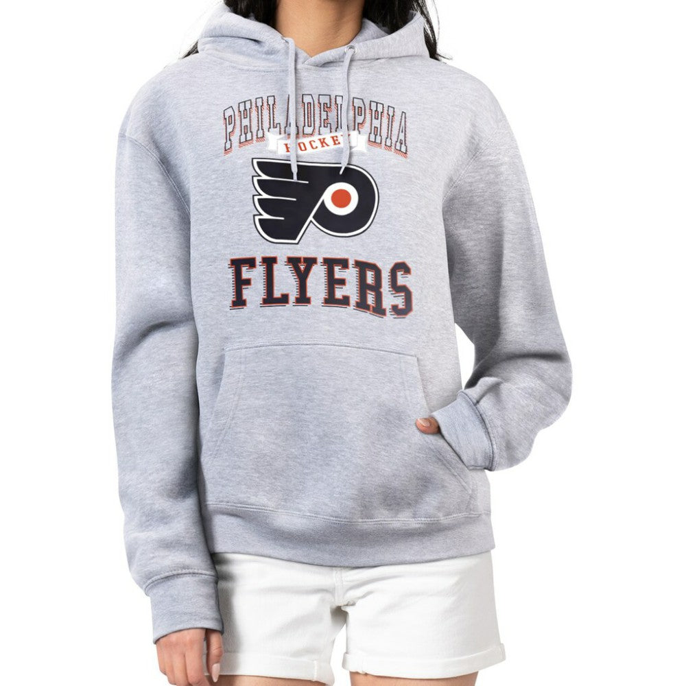 Philadelphia Flyers G-III 4Her by Carl Banks Women's Team Logo Tri-Blend Fleece Pullover Hoodie
