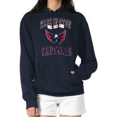 Washington Capitals G-III 4Her by Carl Banks Women's Team Logo Tri-Blend Fleece Pullover Hoodie