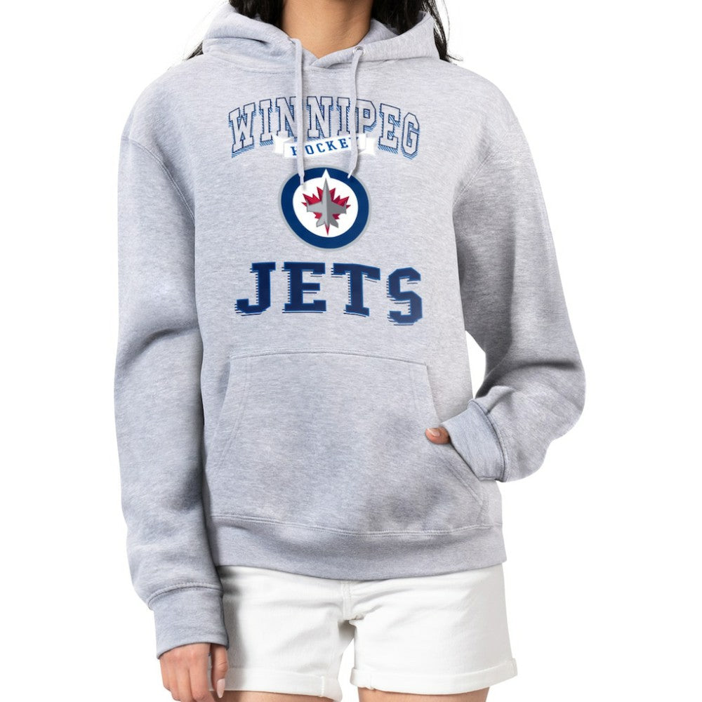 Winnipeg Jets G-III 4Her by Carl Banks Women's Team Logo Tri-Blend Fleece Pullover Hoodie