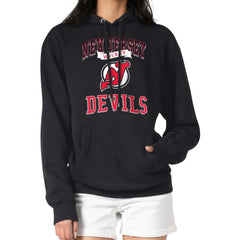 New Jersey Devils G-III 4Her by Carl Banks Women's Team Logo Tri-Blend Fleece Pullover Hoodie