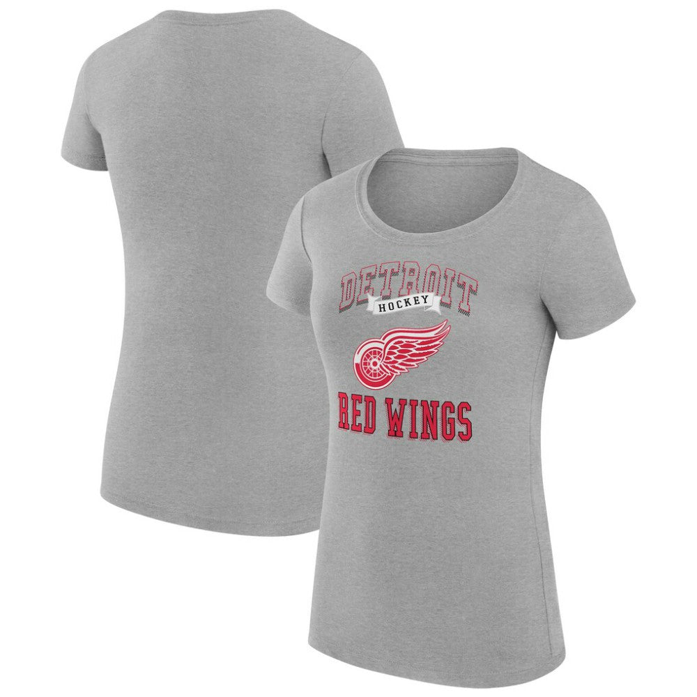 Detroit Red Wings G-III 4Her by Carl Banks Women's Super-Slim Fit Lightweight Team Logo Graphic T-Shirt