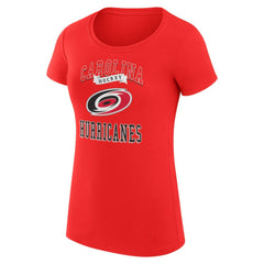 Carolina Hurricanes G-III 4Her by Carl Banks Women's Super-Slim Fit Lightweight Team Logo Graphic T-Shirt