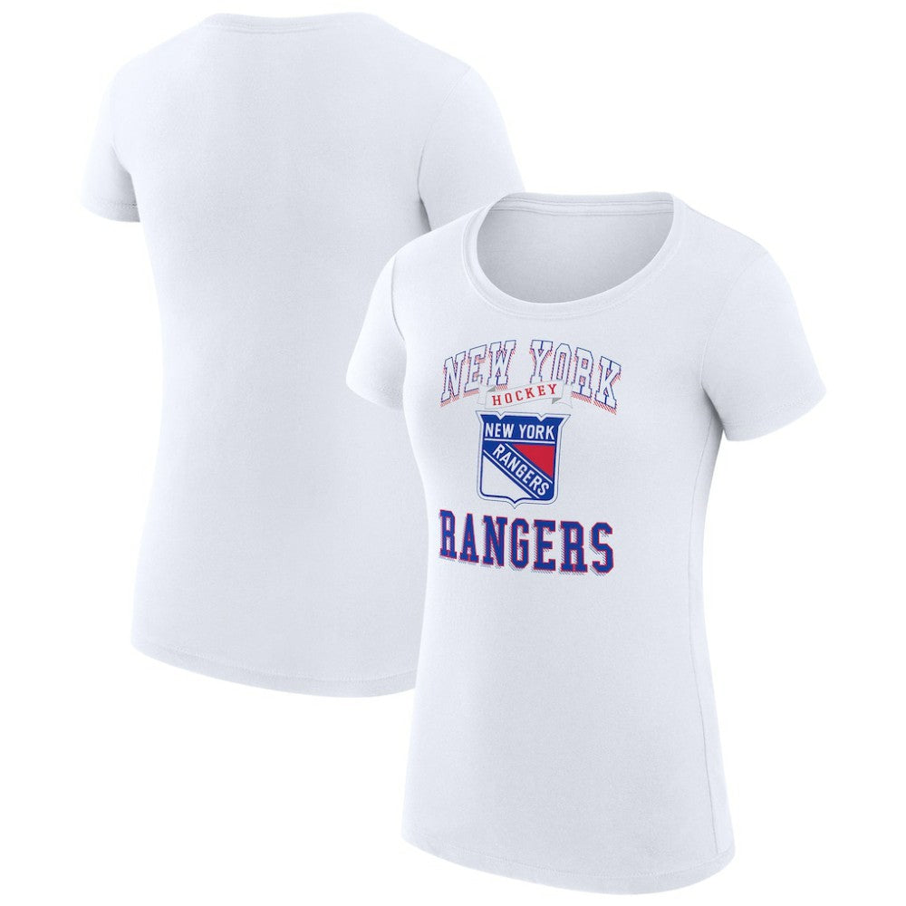 New York Rangers G-III 4Her by Carl Banks Women's Super-Slim Fit Lightweight Team Logo Graphic T-Shirt
