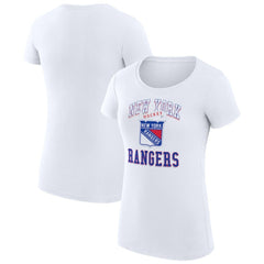 New York Rangers G-III 4Her by Carl Banks Women's Super-Slim Fit Lightweight Team Logo Graphic T-Shirt