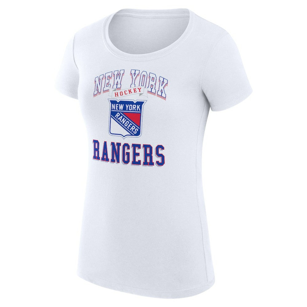 New York Rangers G-III 4Her by Carl Banks Women's Super-Slim Fit Lightweight Team Logo Graphic T-Shirt