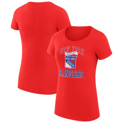 New York Rangers G-III 4Her by Carl Banks Women's Super-Slim Fit Lightweight Team Logo Graphic T-Shirt