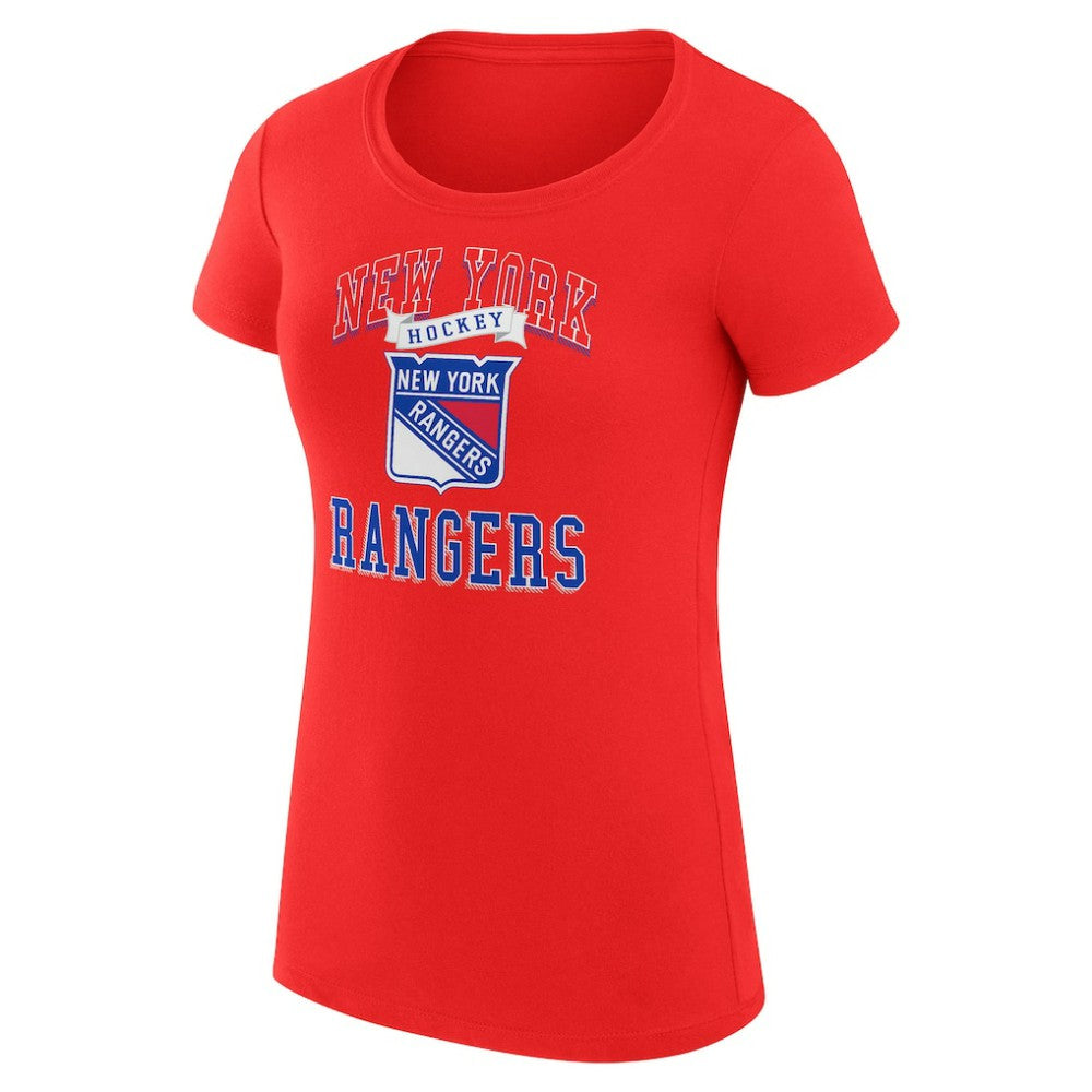 New York Rangers G-III 4Her by Carl Banks Women's Super-Slim Fit Lightweight Team Logo Graphic T-Shirt