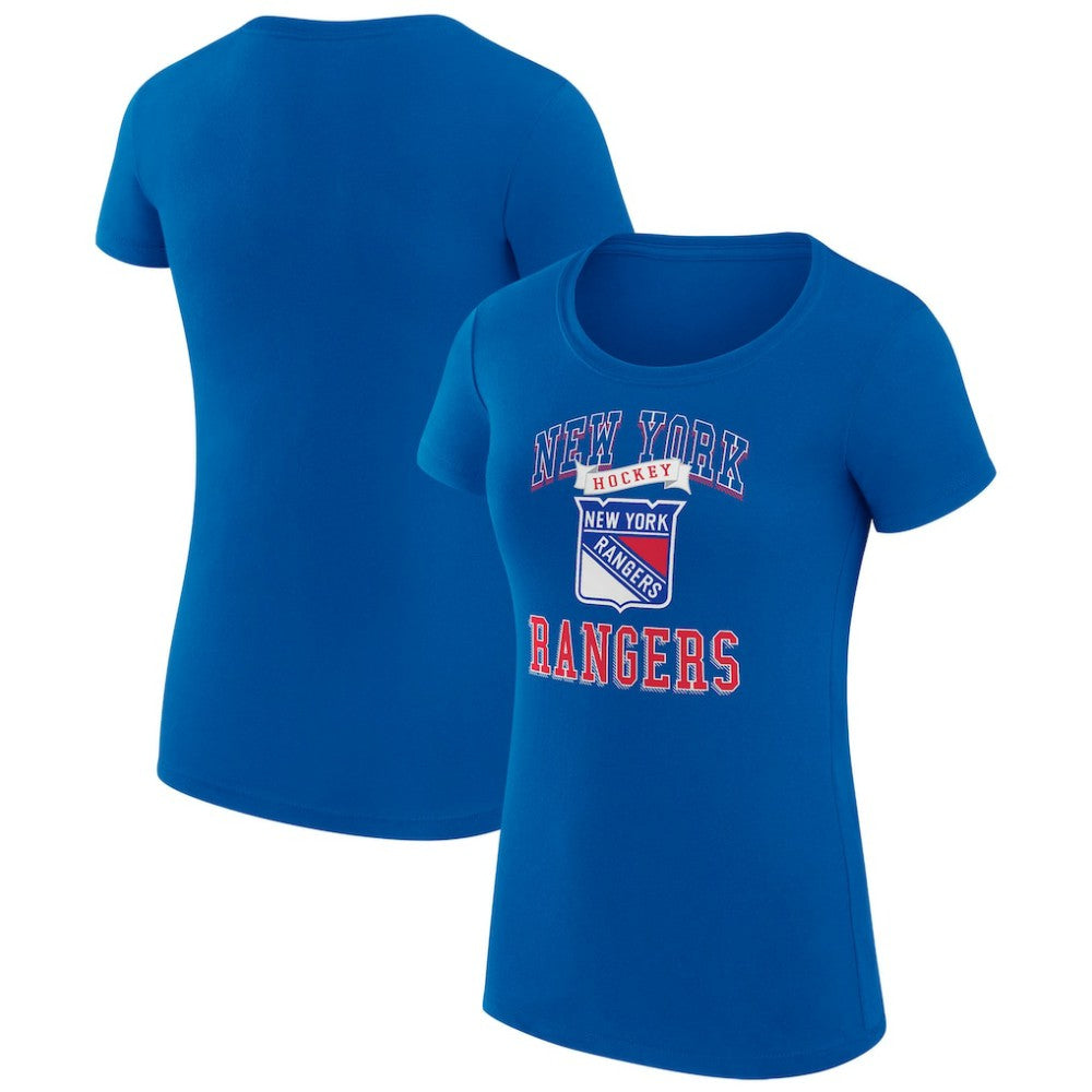 New York Rangers G-III 4Her by Carl Banks Women's Super-Slim Fit Lightweight Team Logo Graphic T-Shirt