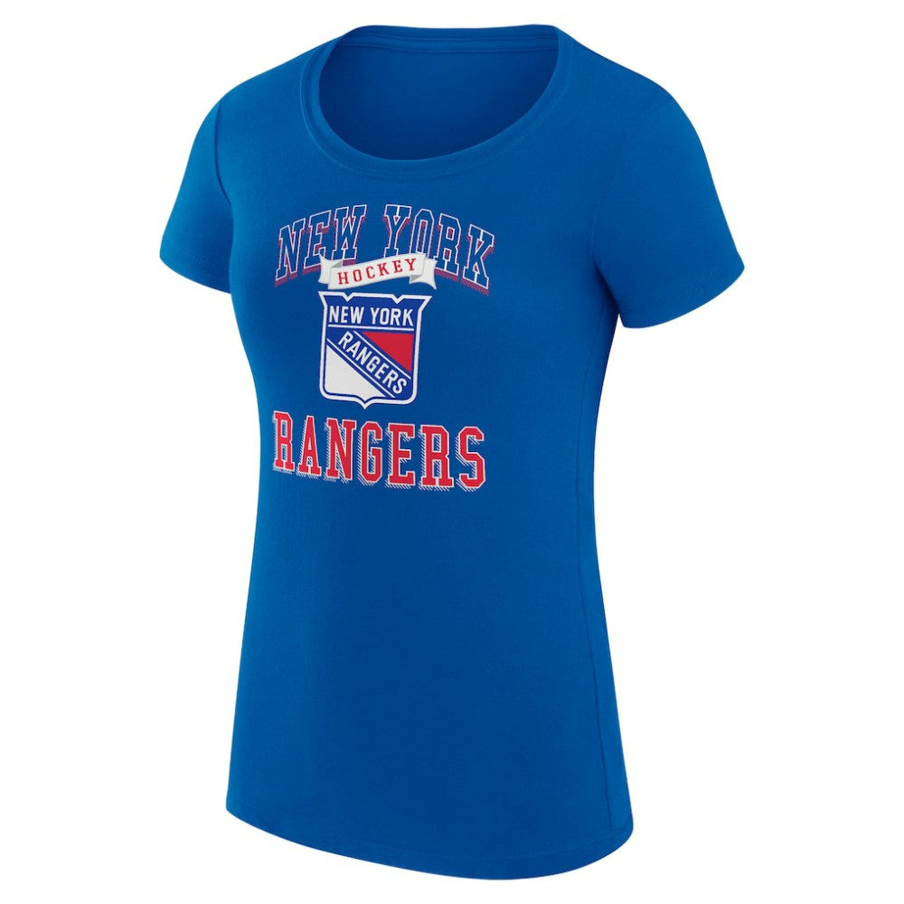 New York Rangers G-III 4Her by Carl Banks Women's Super-Slim Fit Lightweight Team Logo Graphic T-Shirt
