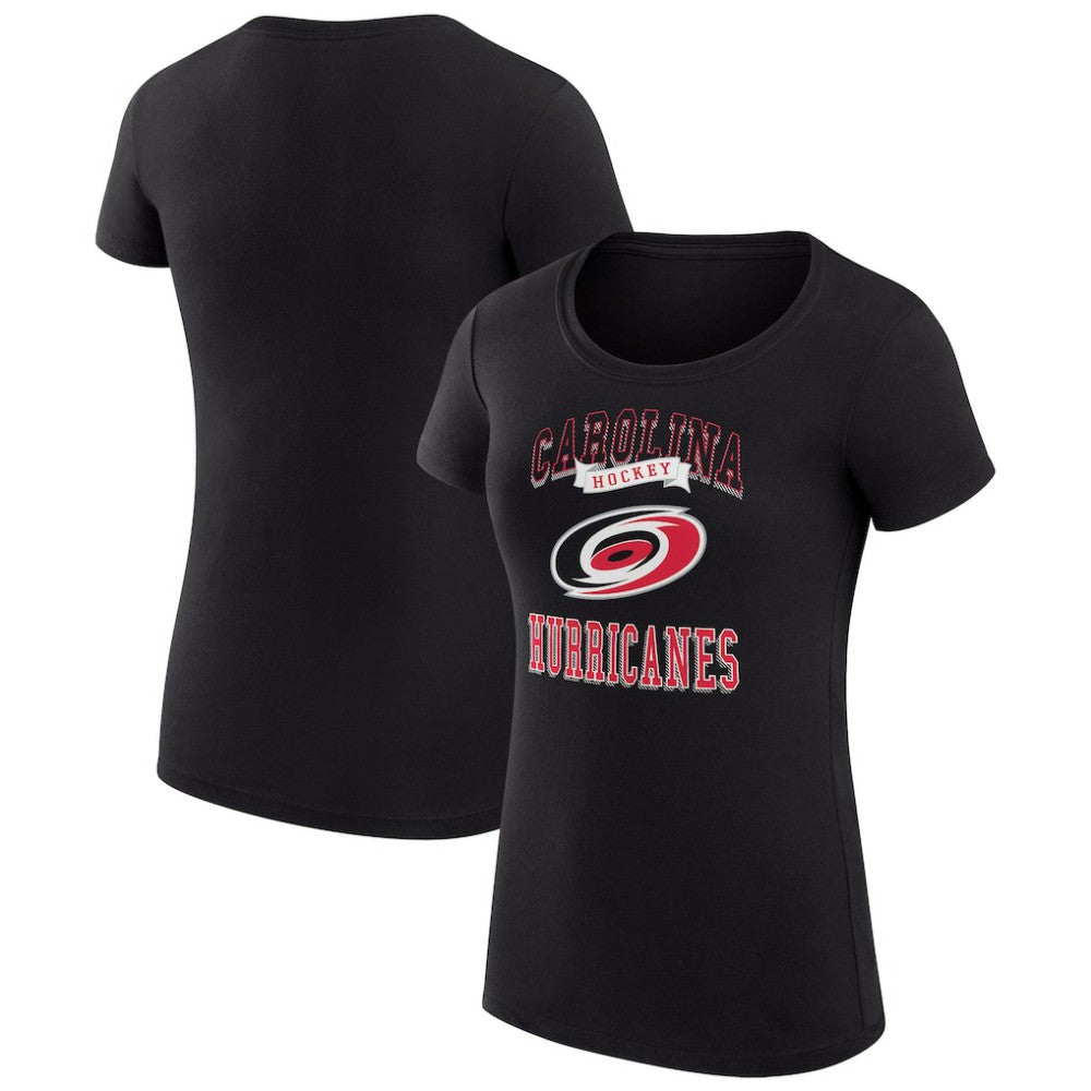 Carolina Hurricanes G-III 4Her by Carl Banks Women's Super-Slim Fit Lightweight Team Logo Graphic T-Shirt