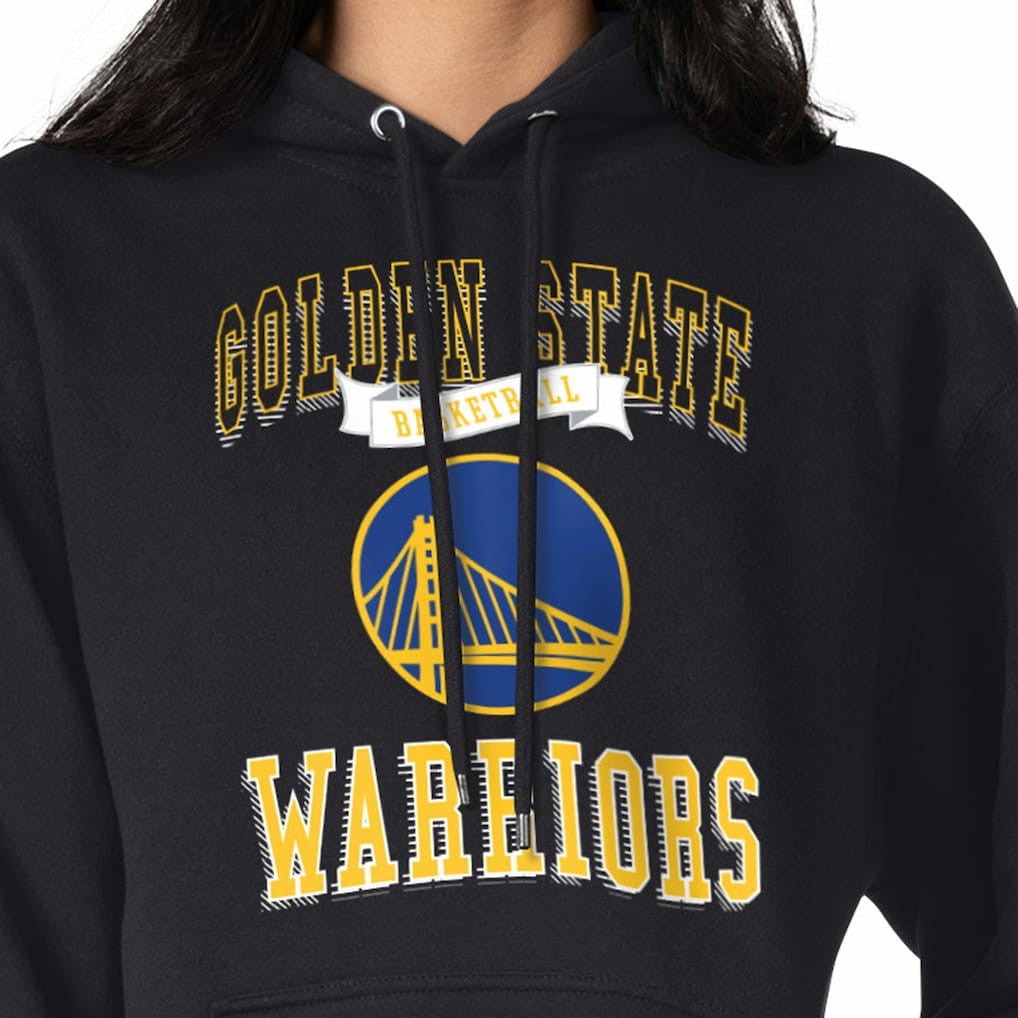 Golden State Warriors G-III 4Her by Carl Banks Women's Graphic Fleece Pullover Hoodie sale - Black on sale