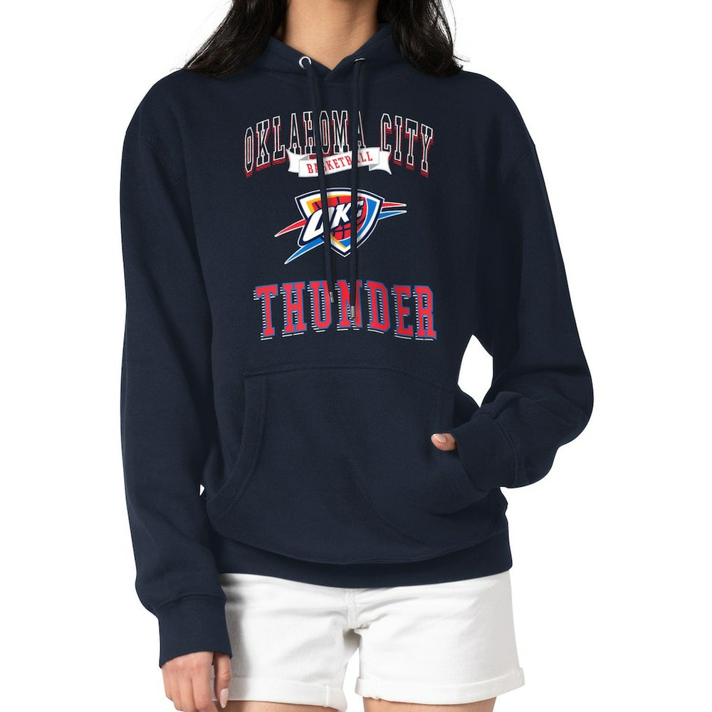 Oklahoma City Thunder G-III 4Her by Carl Banks Women's Graphic Fleece Pullover Hoodie - Navy cheap