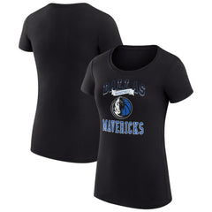 Dallas Mavericks G-III 4Her by Carl Banks Women's Super-Slim Fit Lightweight Team Logo T-Shirt sale - Black online