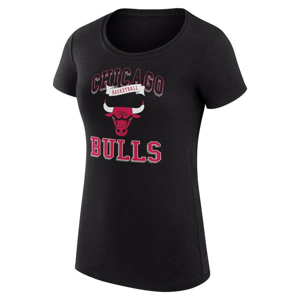Chicago Bulls G-III 4Her by Carl Banks Women's Super-Slim Fit Lightweight Team Logo T-Shirt sale - Black discount