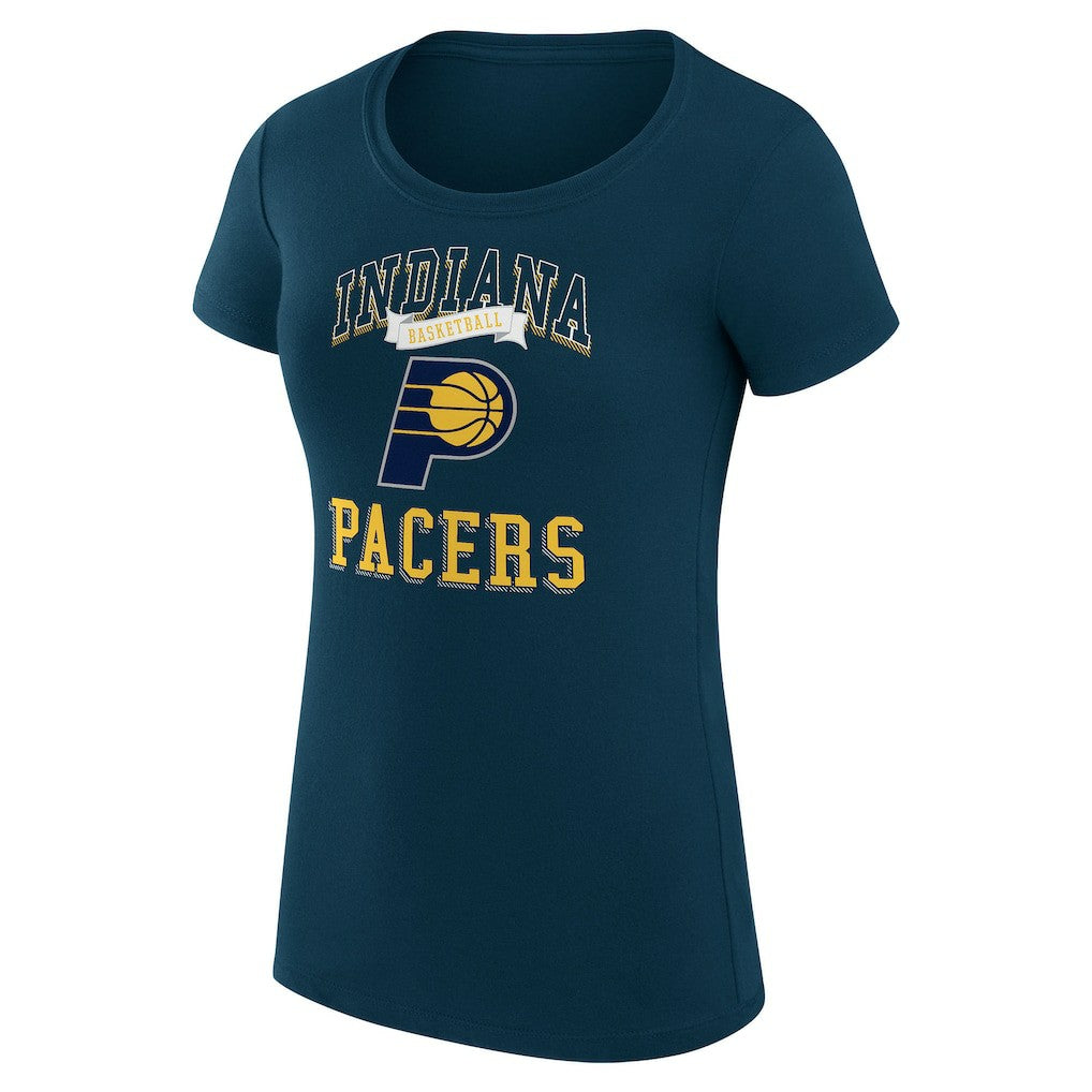 Indiana Pacers G-III 4Her by Carl Banks Women's Super-Slim Fit Lightweight Team Logo T-Shirt - Navy on sale
