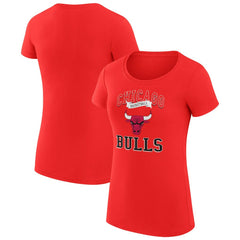 Chicago Bulls G-III 4Her by Carl Banks Women's Super-Slim Fit Lightweight Team Logo T-Shirt sale - Red outlet
