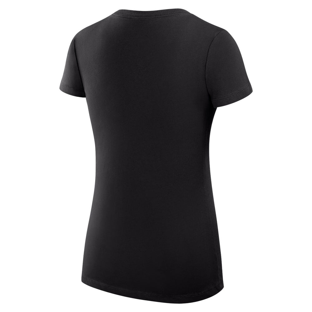 Los Angeles Lakers G-III 4Her by Carl Banks Women's Super-Slim Fit Lightweight Team Logo V-Neck T-Shirt - Black shop