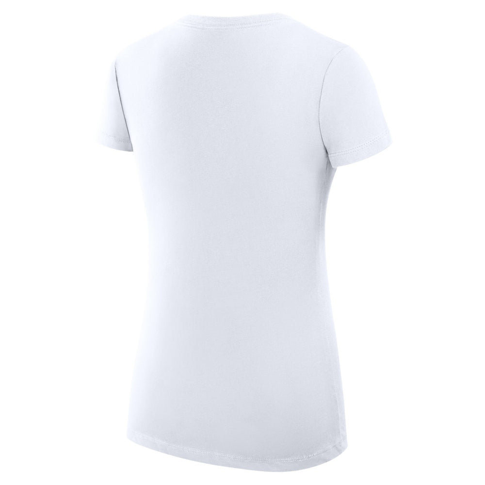 New York Knicks G-III 4Her by Carl Banks Women's Super-Slim Fit Lightweight Team Logo V-Neck T-Shirt - White for sale