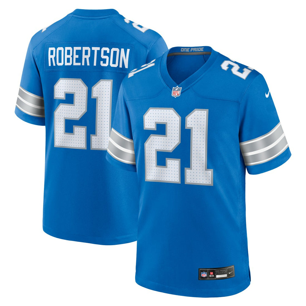 NFL Detroit Lions Amik Robertson  Game Jersey
