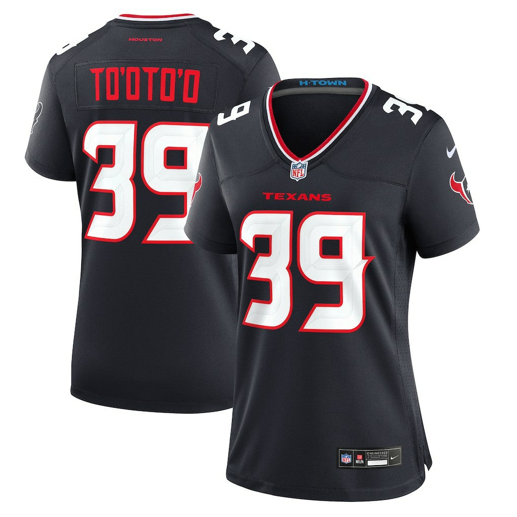 NFL Houston Texans Henry To'oto'o  Women's Team Game Jersey