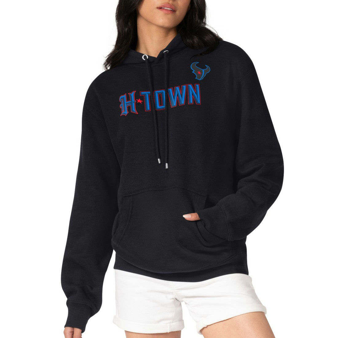 NFL Houston Texans G-III 4Her by Carl Banks Women's H-Town Fleece Pullover Hoodie