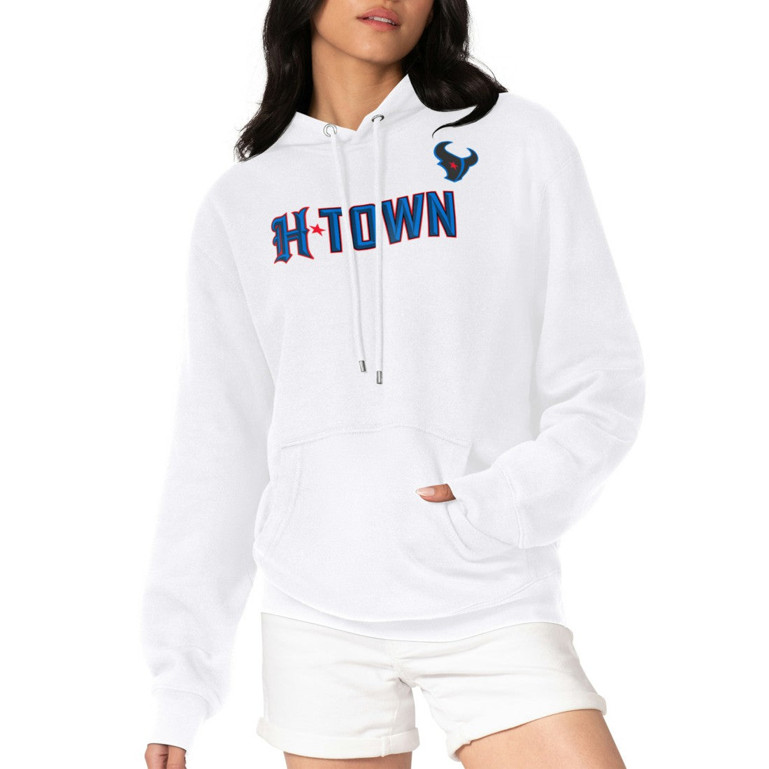 NFL Houston Texans G-III 4Her by Carl Banks Women's H-Town Fleece Pullover Hoodie