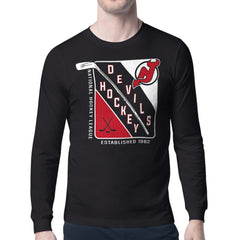 New Jersey Devils Starter Shield Long Sleeve Graphic T-Shirt