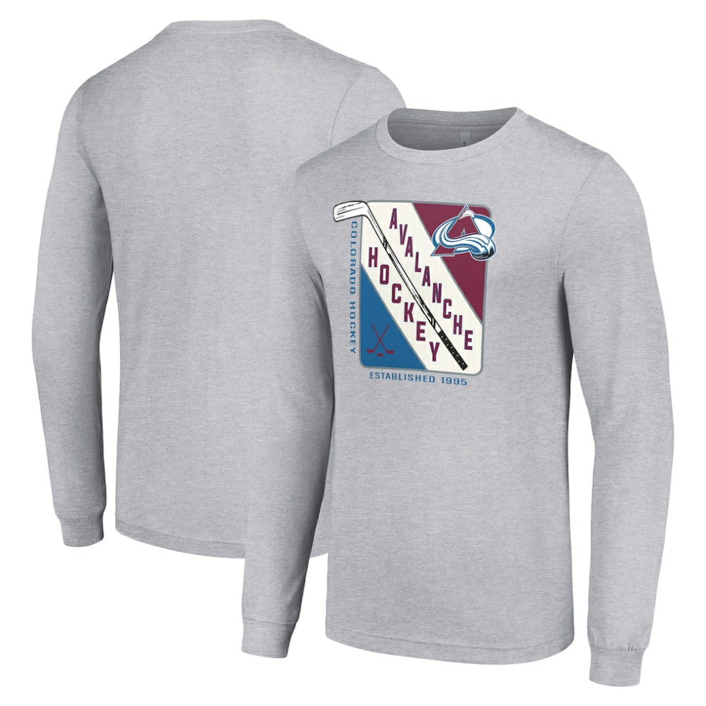 Colorado Avalanche Starter Shield Long Sleeve Graphic T-Shirt