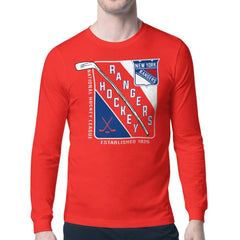 New York Rangers Starter Shield Long Sleeve Graphic T-Shirt