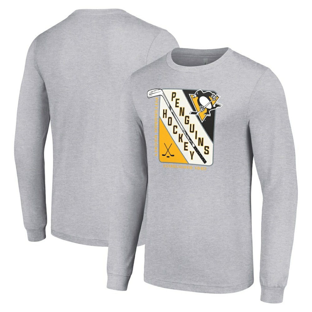 Pittsburgh Penguins Starter Shield Long Sleeve Graphic T-Shirt